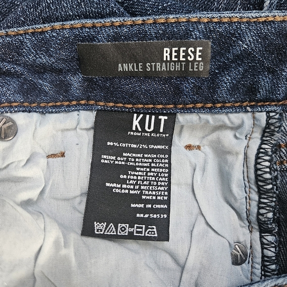 Kut from the Kloth Reese ankle straight leg‎ jeans size 4 - Picture 6 of 8